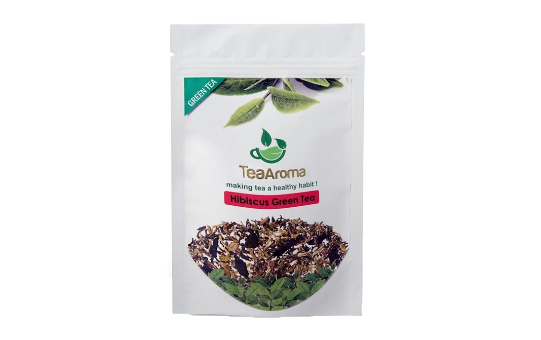 TeaAroma Hibiscus Green Tea    Pack  100 grams